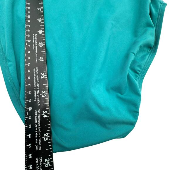 BLEU ROD BEATTIE Womens 10 Teal Green Behind the Seams Padded One Piece Swimsuit - Picture 10 of 10